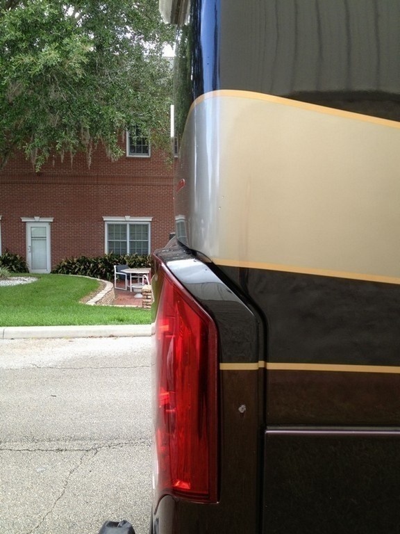 Prevost H3-45 Rear Engine door upgrade by Excalibur Coach