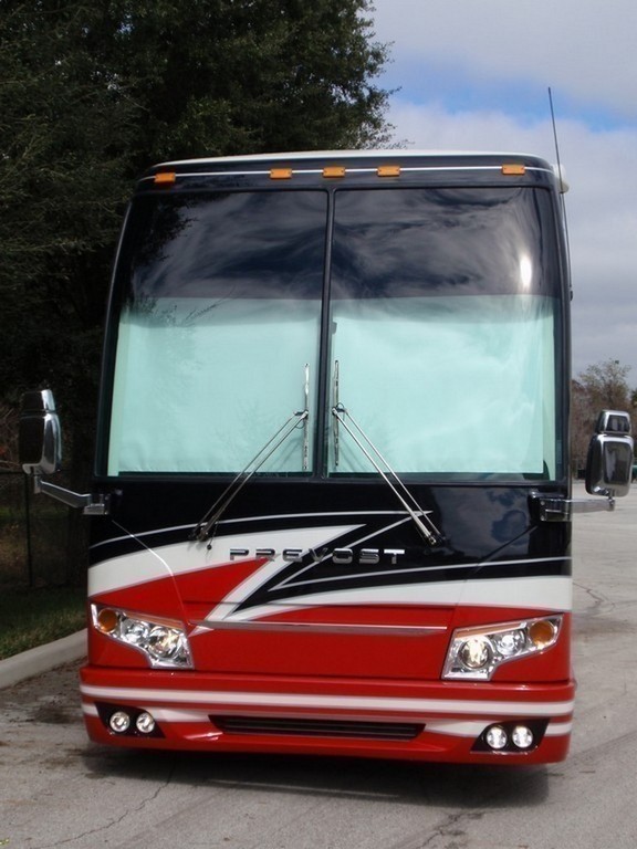 2002 Prevost H3-45 After Excalibur Coach Front Update