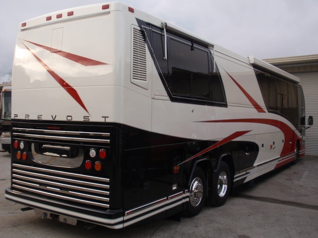 2002 Prevost H3-45 Rear After Update by Excalibur Coach