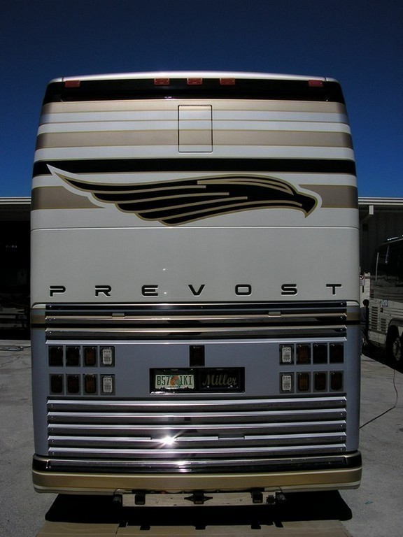 99 Prevost H3-45 Before Excalibur Coach Rear Upgrade