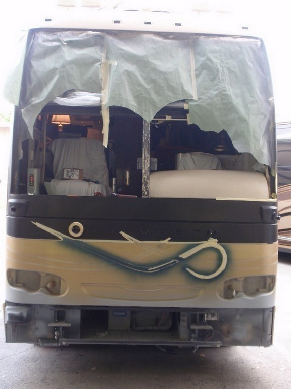 Prevost H3-45 Vogue During Excalibur Coach Facelift