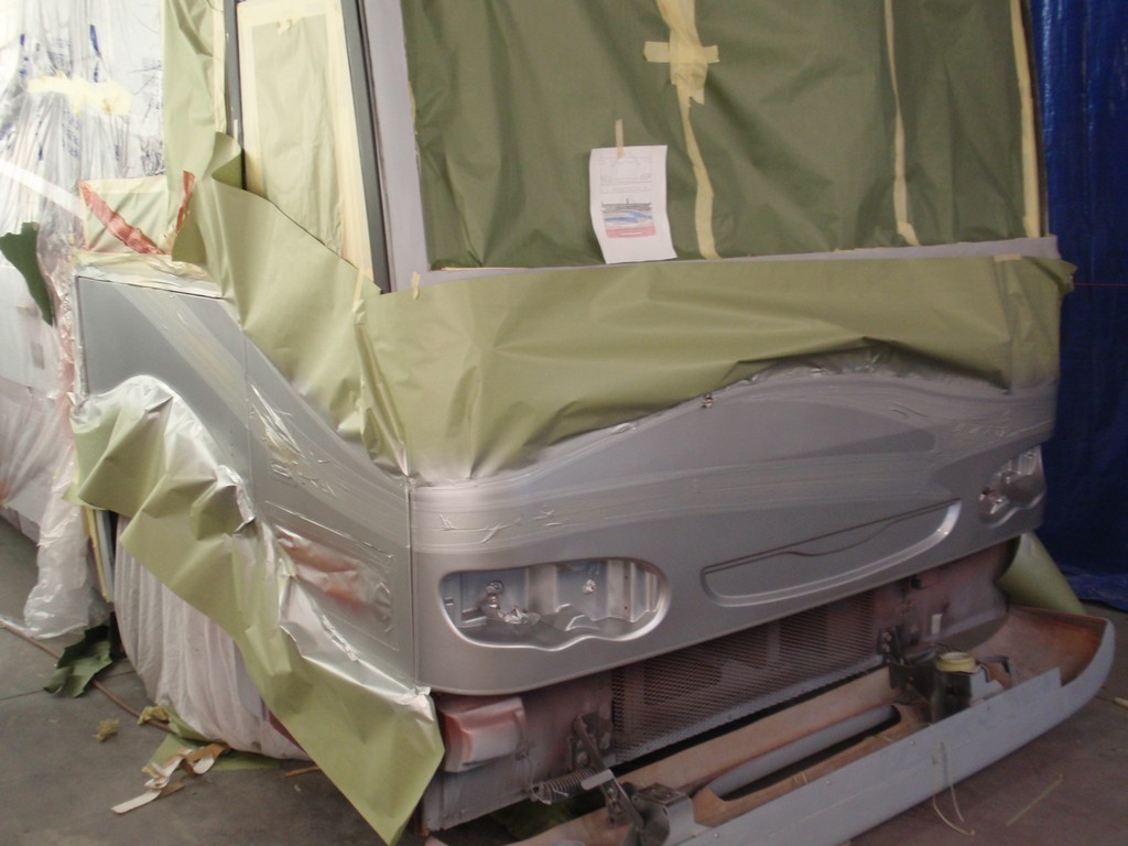 2002 Prevost Marathon During Excalibur Coach Facelift in paint