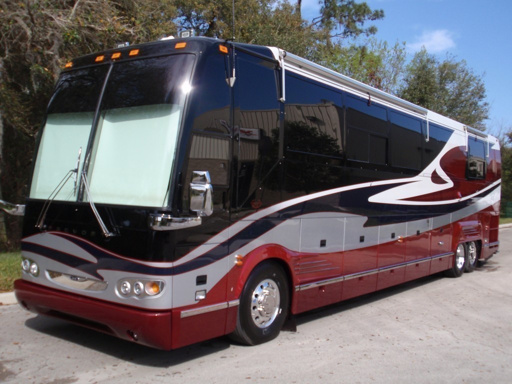 2002 Prevost H3-45 Marathon with Excalibur Coach Facelift and repaint