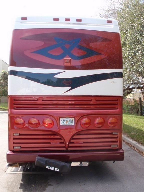 2002 Prevost H3-45 Marathon Rear Repainted by Excalibur Coach