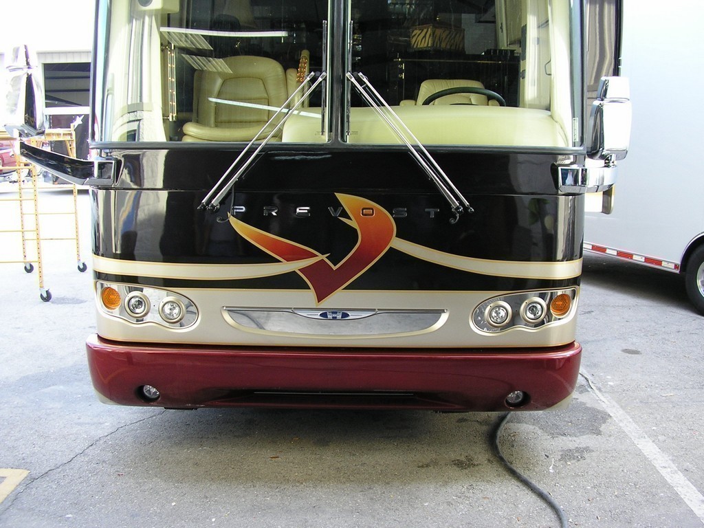 2002 Prevost H3-45 New Front Upgrade by Excalibur Coach