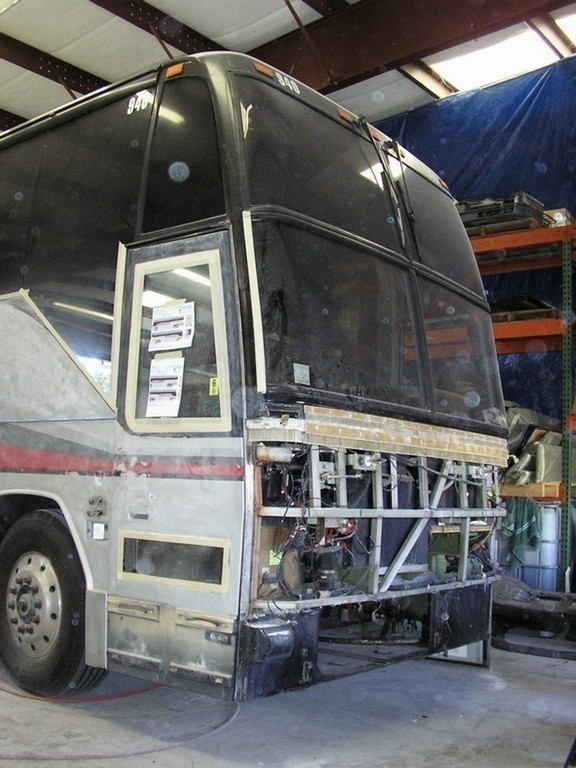 Prevost H3-45 Seated Coach During Excalibur Coach Facelift