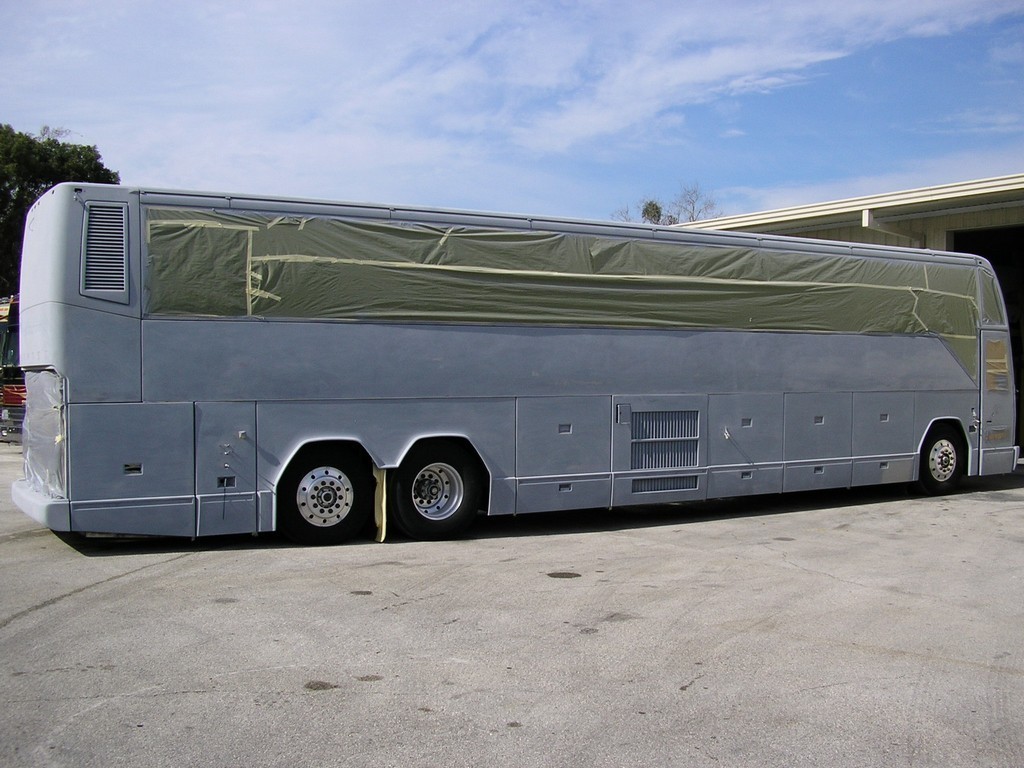 Prevost H3-45 Seated Coach Ready for paint by Excalibur Coach