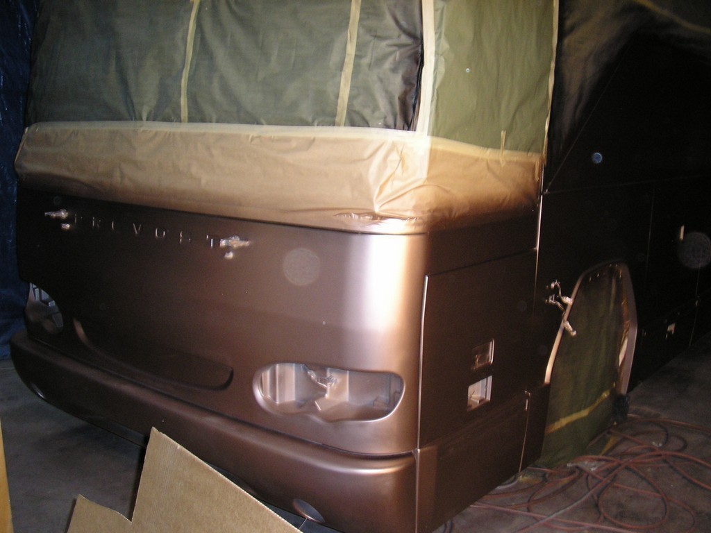 Prevost H3-45 Seated Coach Base Coat applied by Excalibur Coach