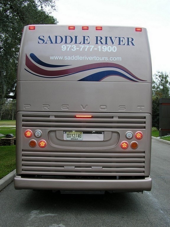1997 Prevost H3 New decals, paint and rear upgraded by Excalibur Coach