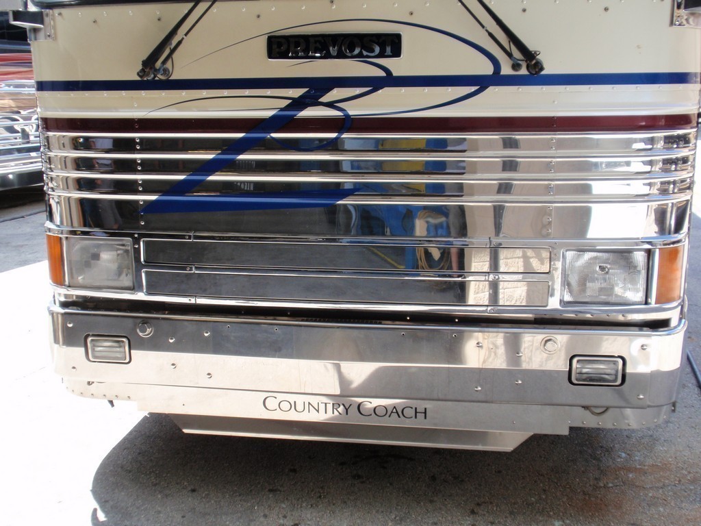1999 Prevost XL Country Coach Before Excalibur Coach Headlight Upgrade