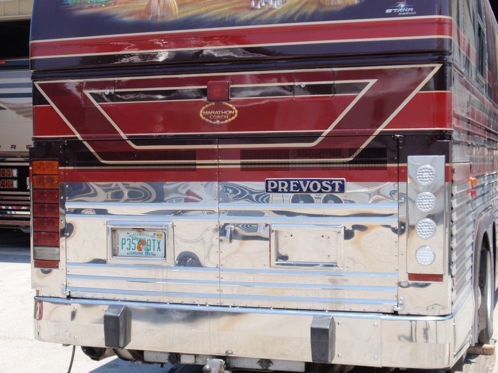 Prevost XL Clear Tail Lights on passenger side by Excalibur Coach