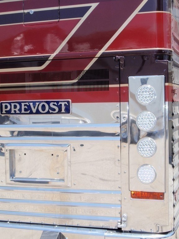 Prevost XL Clear Tail Lights on passenger side by Excalibur Coach