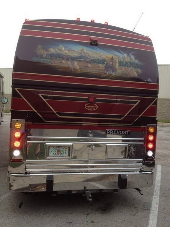 Prevost XL with Excalibur Coach new tail lights on