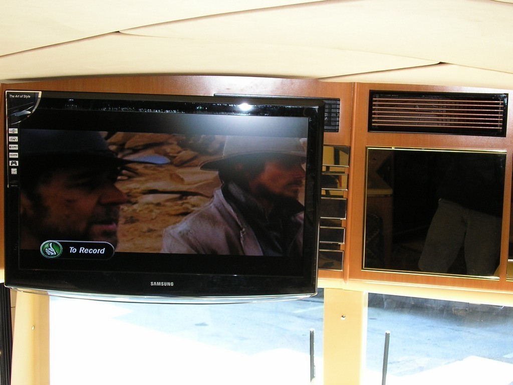 Front TV by Excalibur Coach - Prevost, XL, XLII, H3-45, Country Coach, Monaco, Marathon, Entertainer, Motorhome, Class A
