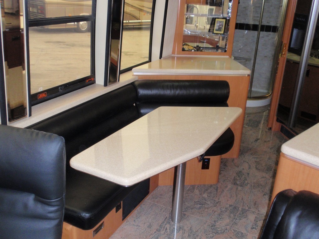 Prevost XL Marathon new Leather on Dinette by Excalibur Coach