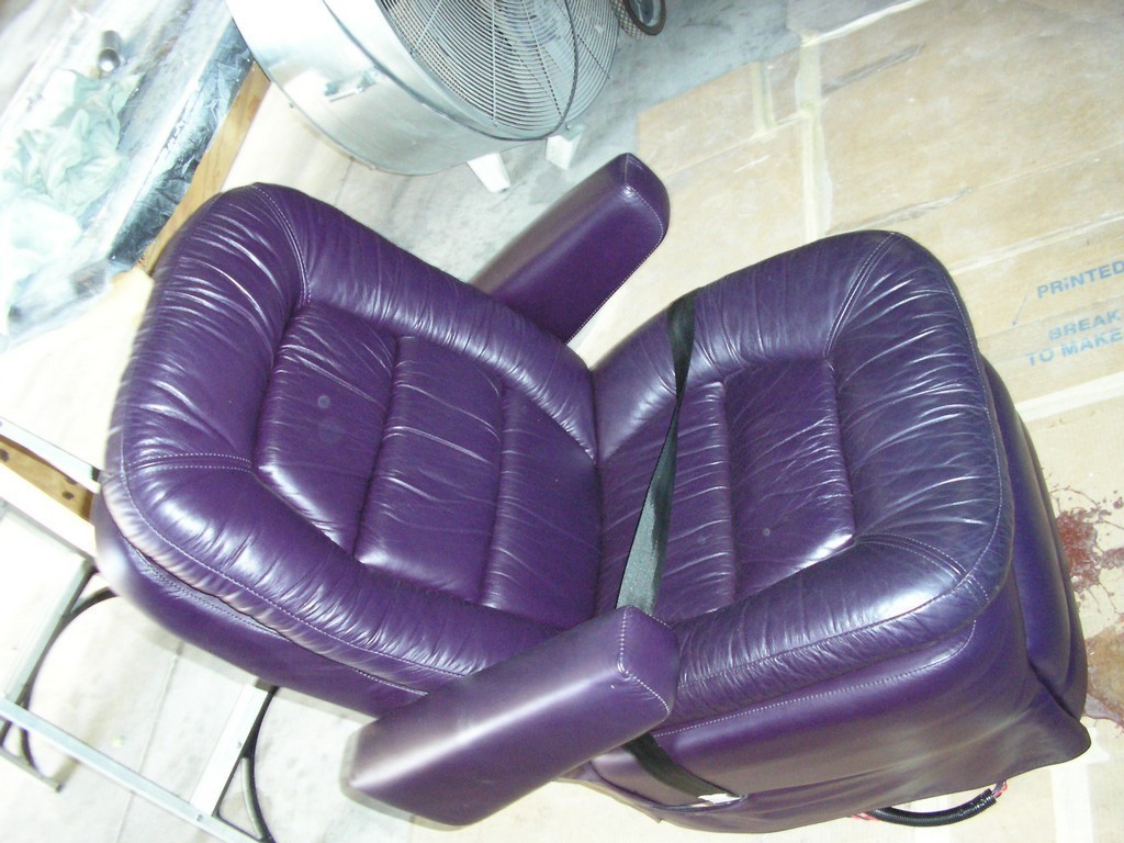 Passenger Seat Before new upholstery by Excalibur Coach - Prevost, XL, XLII, H3-45, Entertainer, Motorhome, Class A