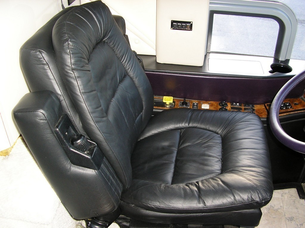 Drivers Seat After new Upholstery by Excalibur Coach - Prevost Motorhome - XL - XLII - H3-45 - Class A