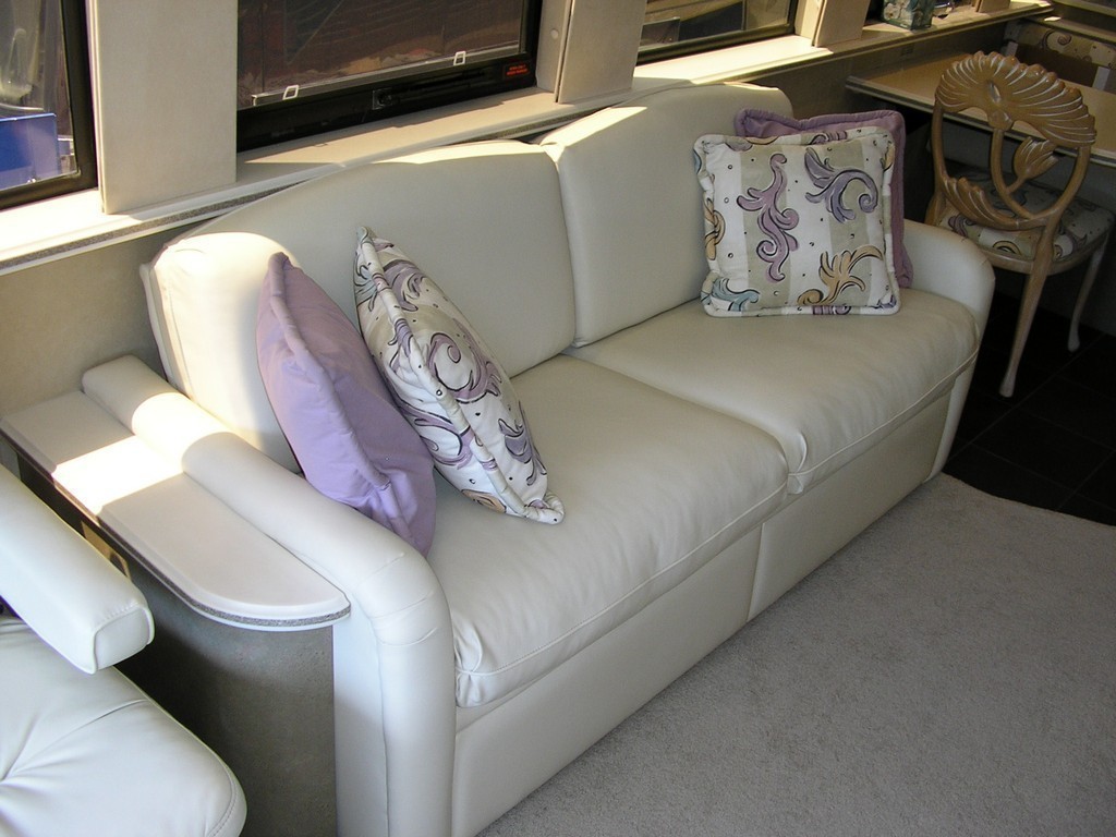 New Ultra Leather Coverings upholstery by Excalibur Coach - Prevost Motorhome - XL - XLII - H3-45 - Class A
