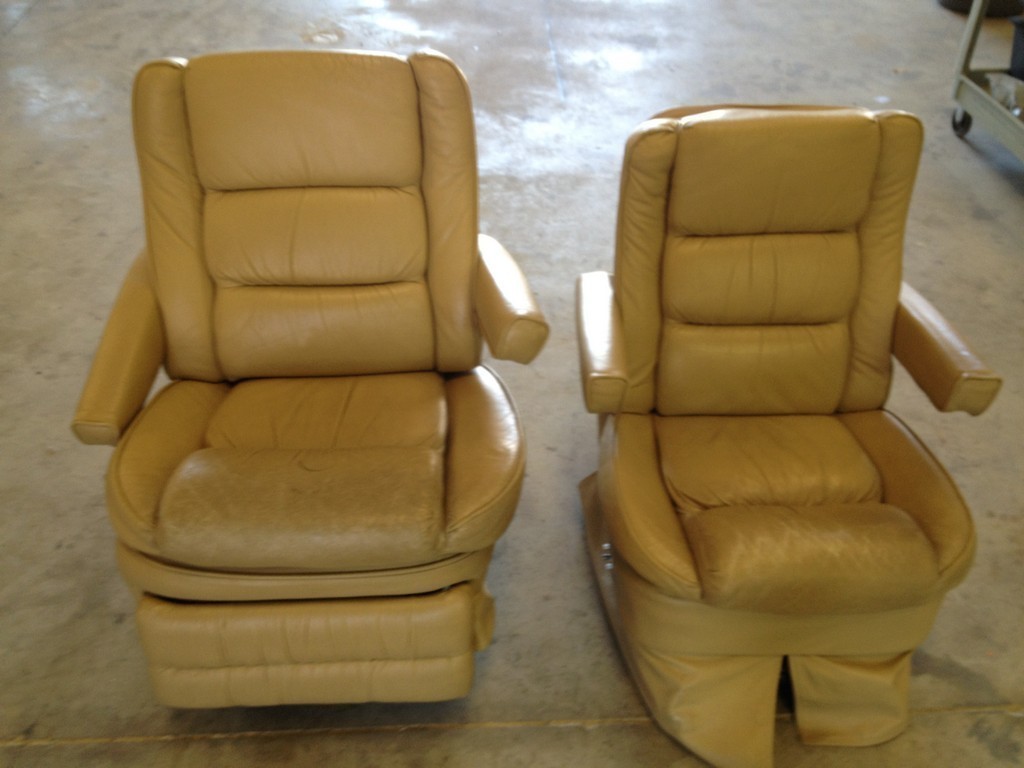 Royale chairs before new upholstery by Excalibur Coach - Prevost Motorhome - XL - XLII - H3-45 - Class A