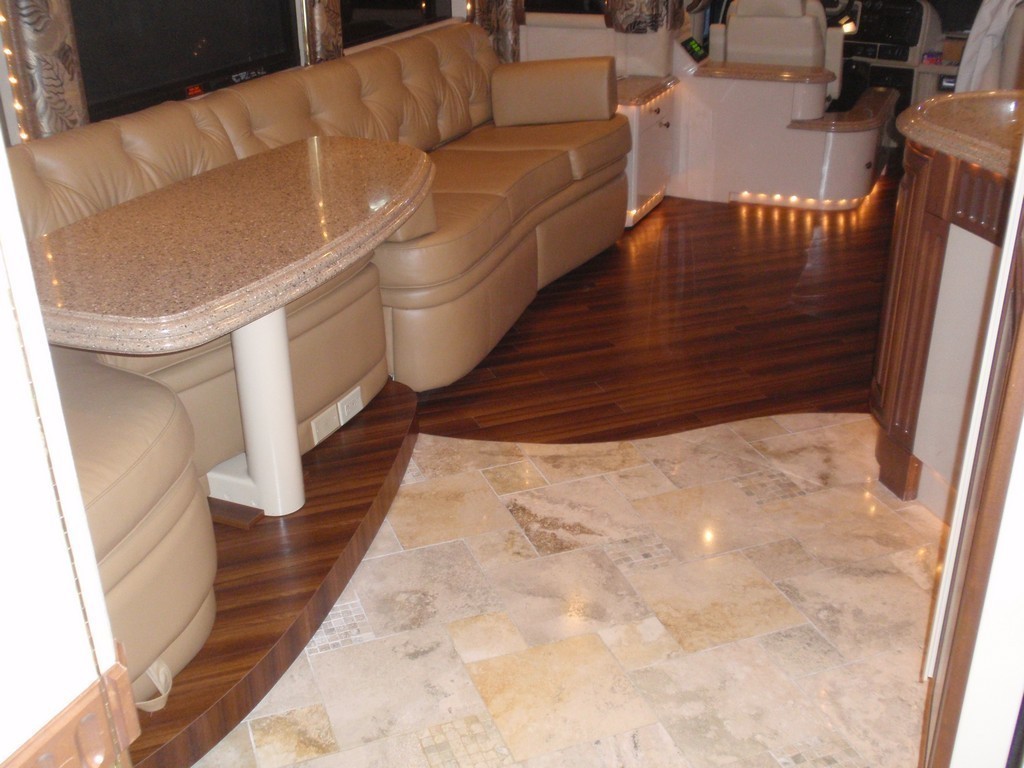 Prevost Motorhome - Complete New Floor by Excalibur